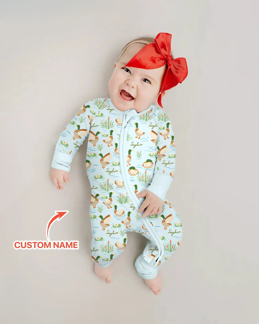 Personalized Mallard Duck Bamboo Convertible Zippy