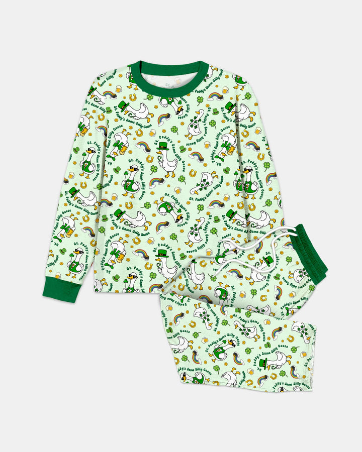 St. Patrick's Day Silly Goose Men's Pajama Set