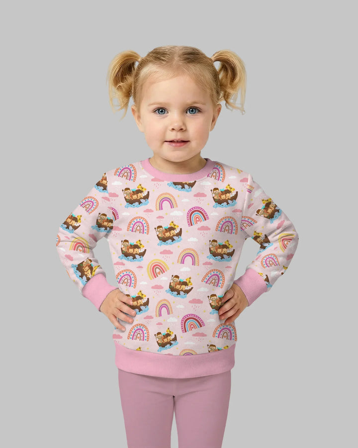 Noah’s Ark & God’s Rainbow Promise Crewneck Sweatshirt