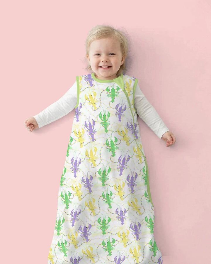 Mardi Gras Crawfish Family Matching Bamboo Sleep Bag