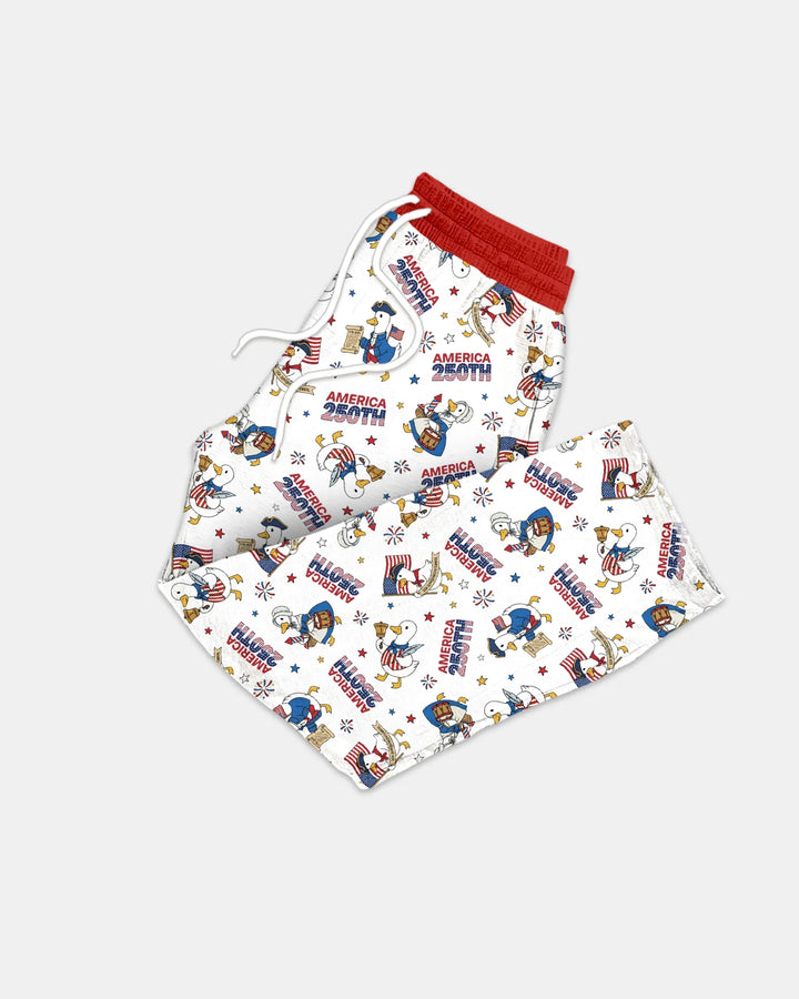 Patriotic Goose Celebrating 250 Years Bamboo Men's Pajama Set
