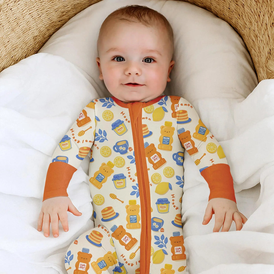 Gerippte Babykleidung mit individuellem Foto - Weich &amp; Skizzenhaft