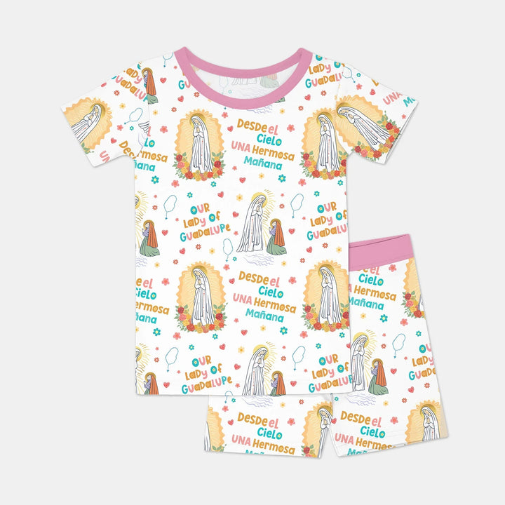 Maria Our Lady Of Guadalupe Two Piece Short Sleeve Shorts Pajama Set