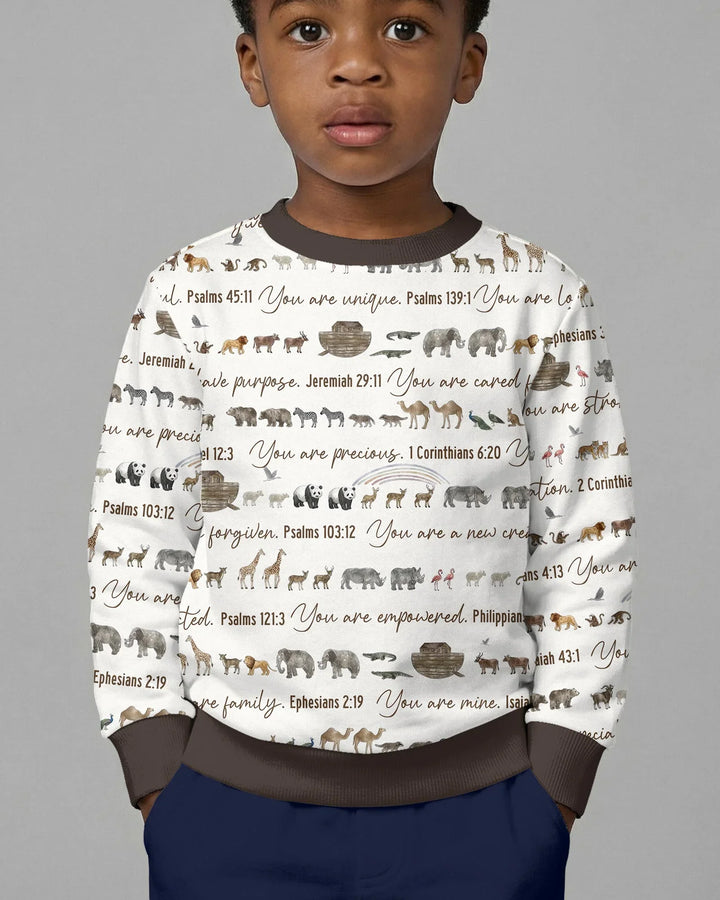 Biblical Noah's Ark Bamboo Crewneck Sweatshirt