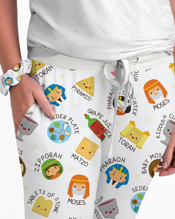 Cute Passover Characters Women Pajama Set