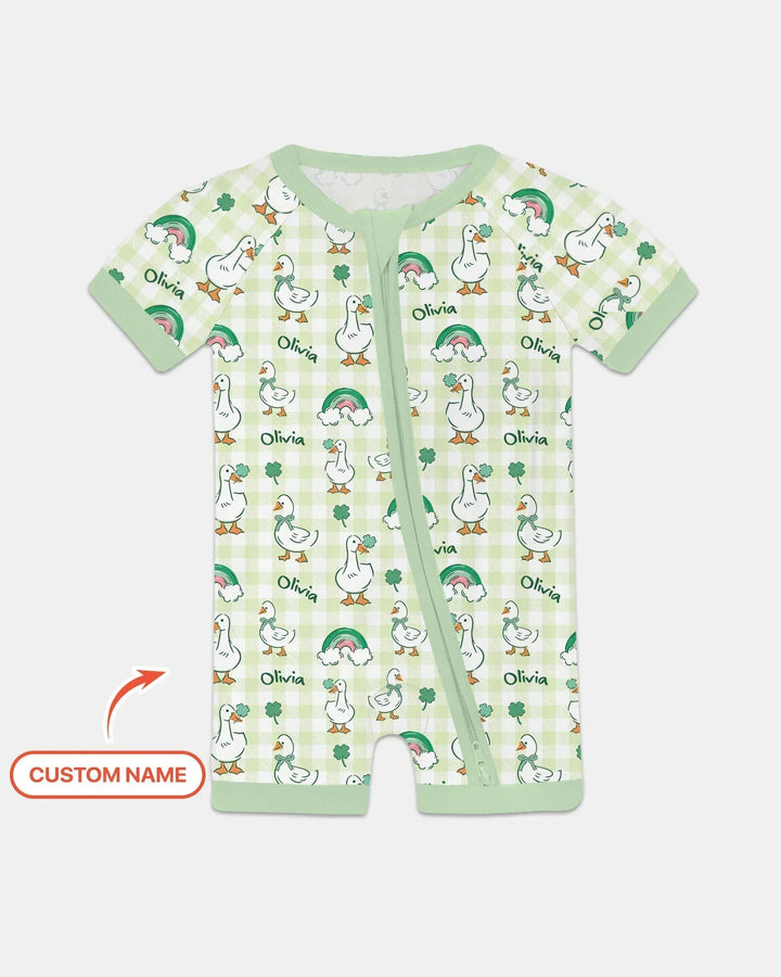 Custom Name Lucky Ducks Shorty Zippy