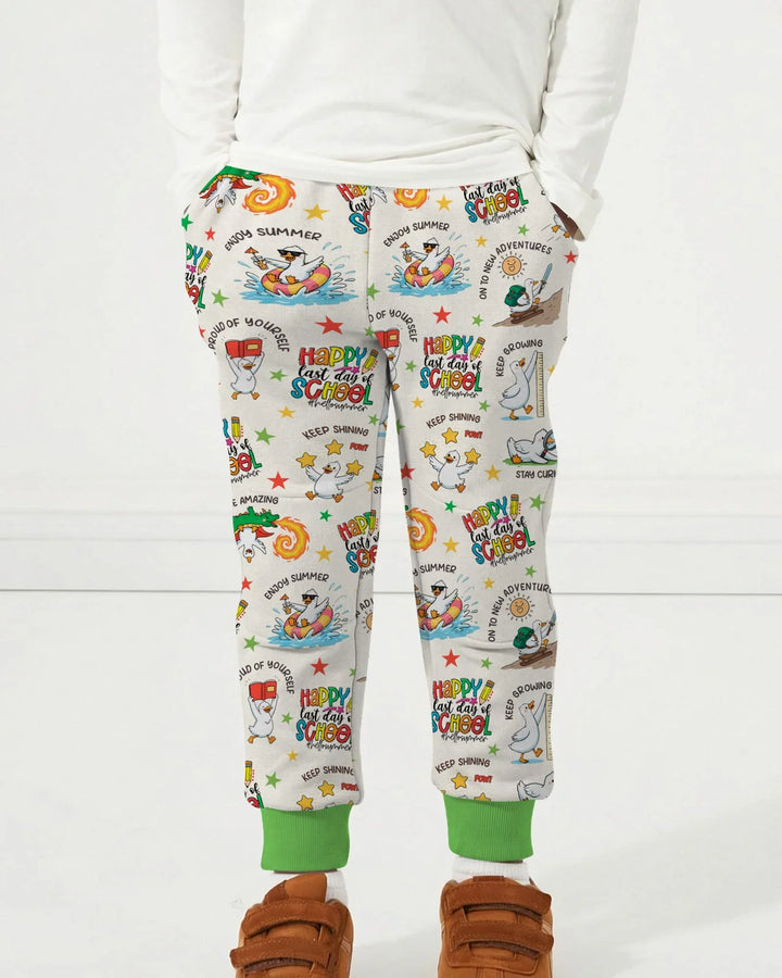Silly Goose Happy Last Day of School Bamboo Jogger
