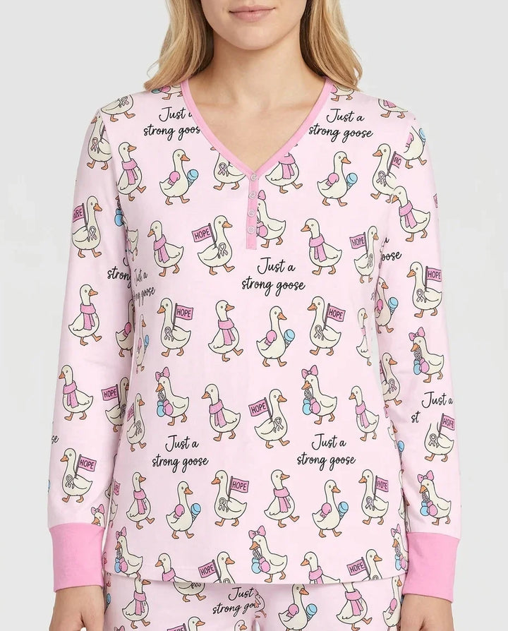 Starke Unfruchtbarkeitskämpfer Gans Damen Pyjama Set