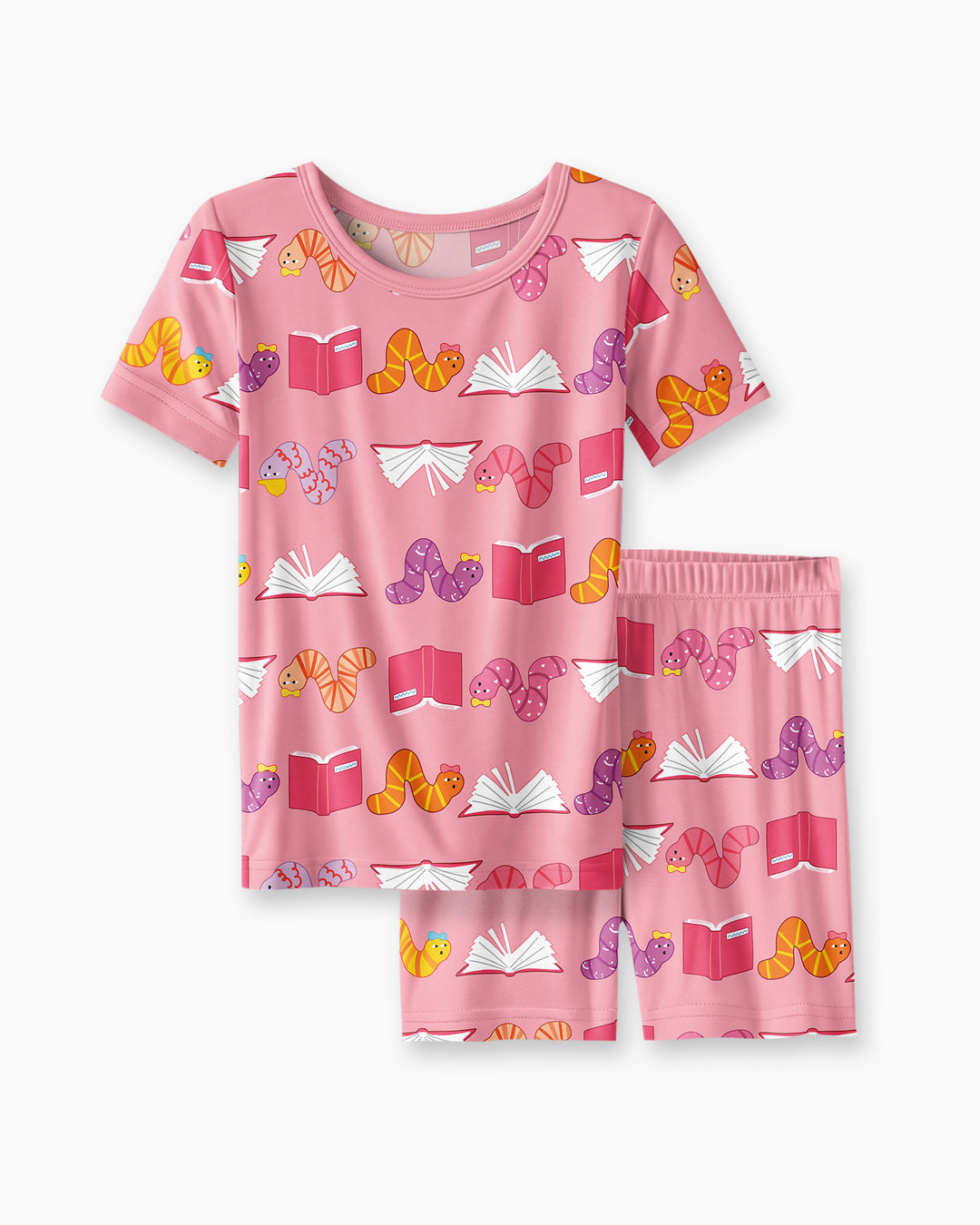 Bookworm Family Matching Bamboo Two Piece Short Sleeve Shorts Pajama Set