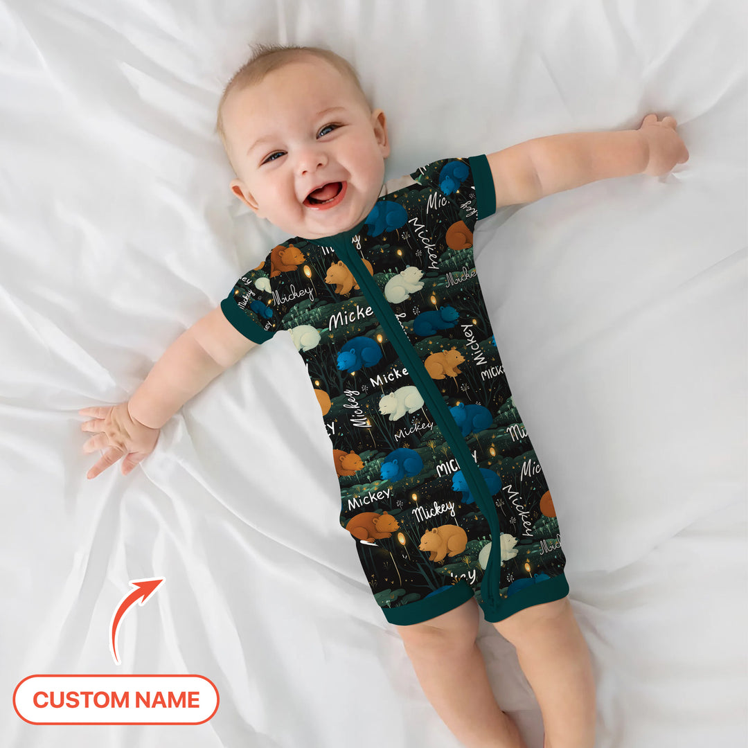 Woodland Whimsy Custom Name Shorty Zippy