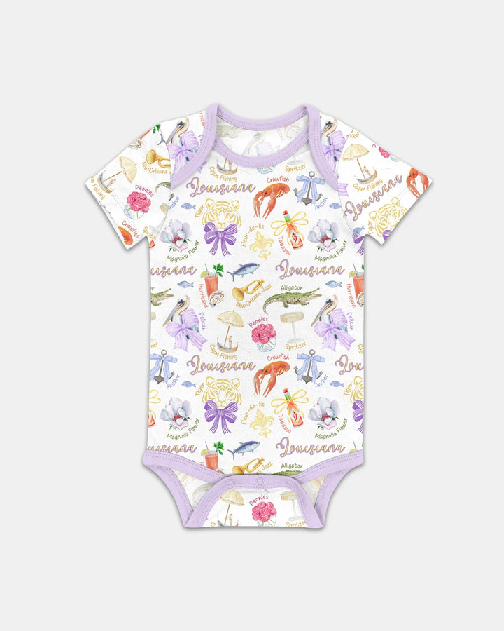 Louisiana Preppy Summer Bamboo Bodysuit
