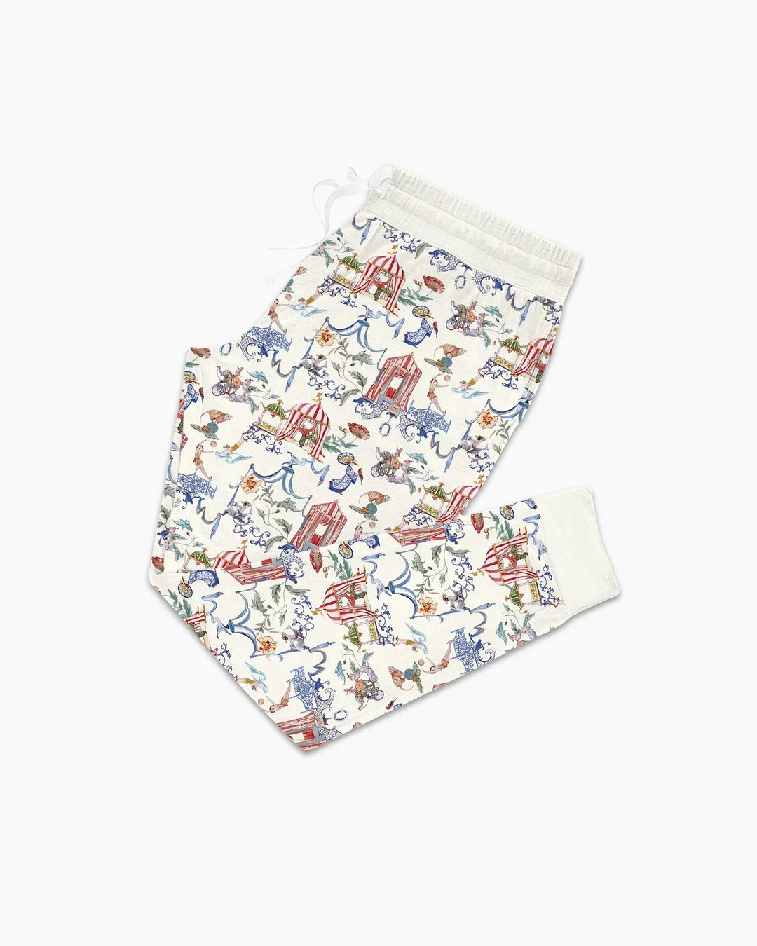Vintage Lousiana Circus Toile Family Matching Bamboo Women Pajama Set