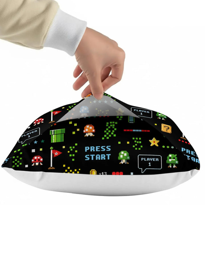 Pixel Game Lover Matching Bamboo Pillow Case
