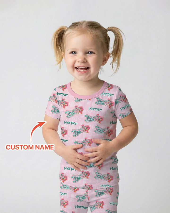 Zweiteiliges, kurzärmliges Pyjama-Set mit Marienkäfern