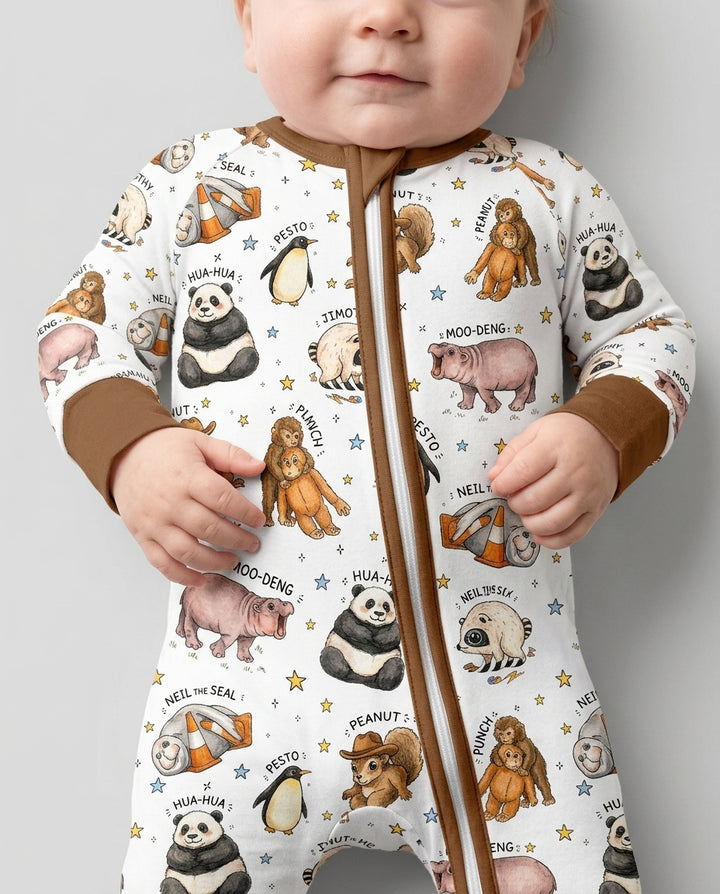 Cute Viral Animals Bamboo Convertible Zippy