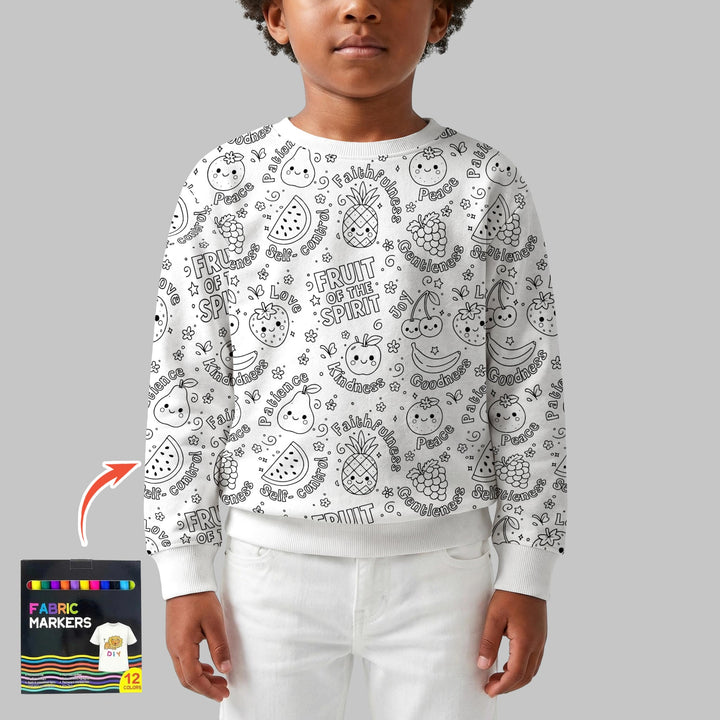 All Colorable Fruit of the Spirit Crewneck Sweatshirt