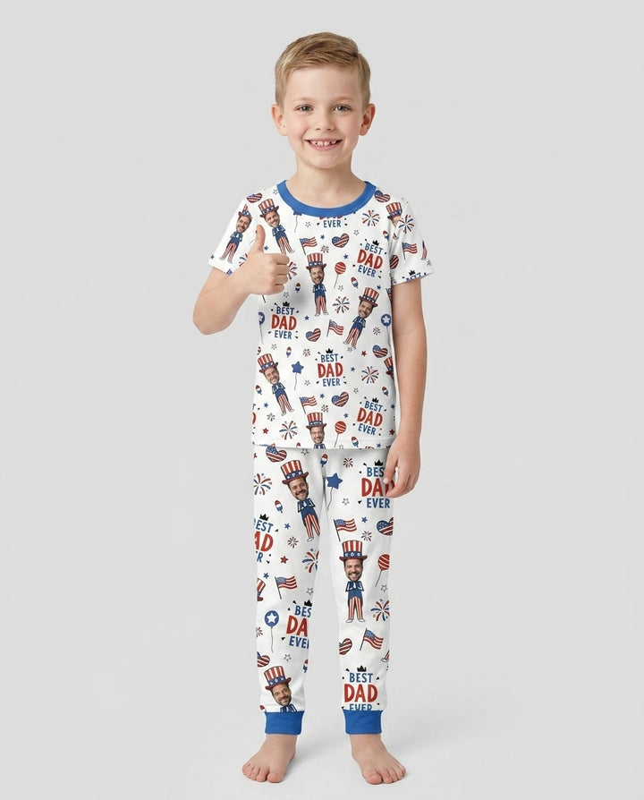 Zweiteiliges, kurzärmliges Pyjama-Set mit Marienkäfern