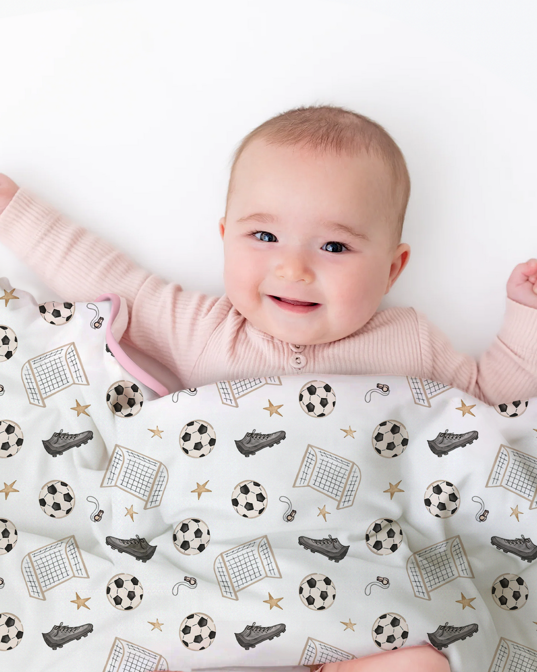 Little Soccer Star Bamboo Blanket