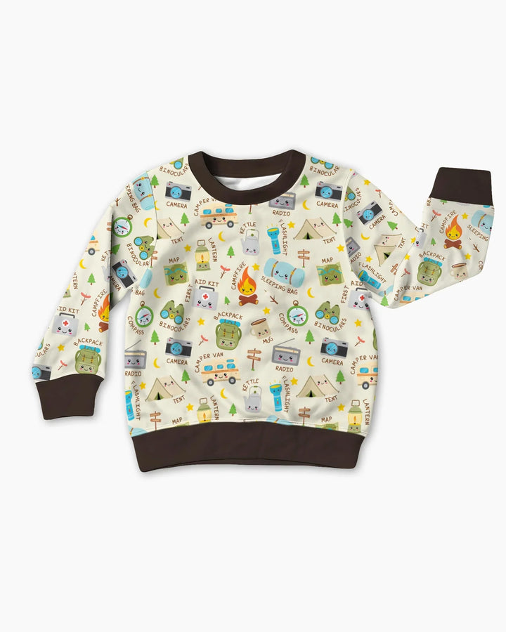 Little Camp Adventure Family Matching Crewneck Sweatshirt