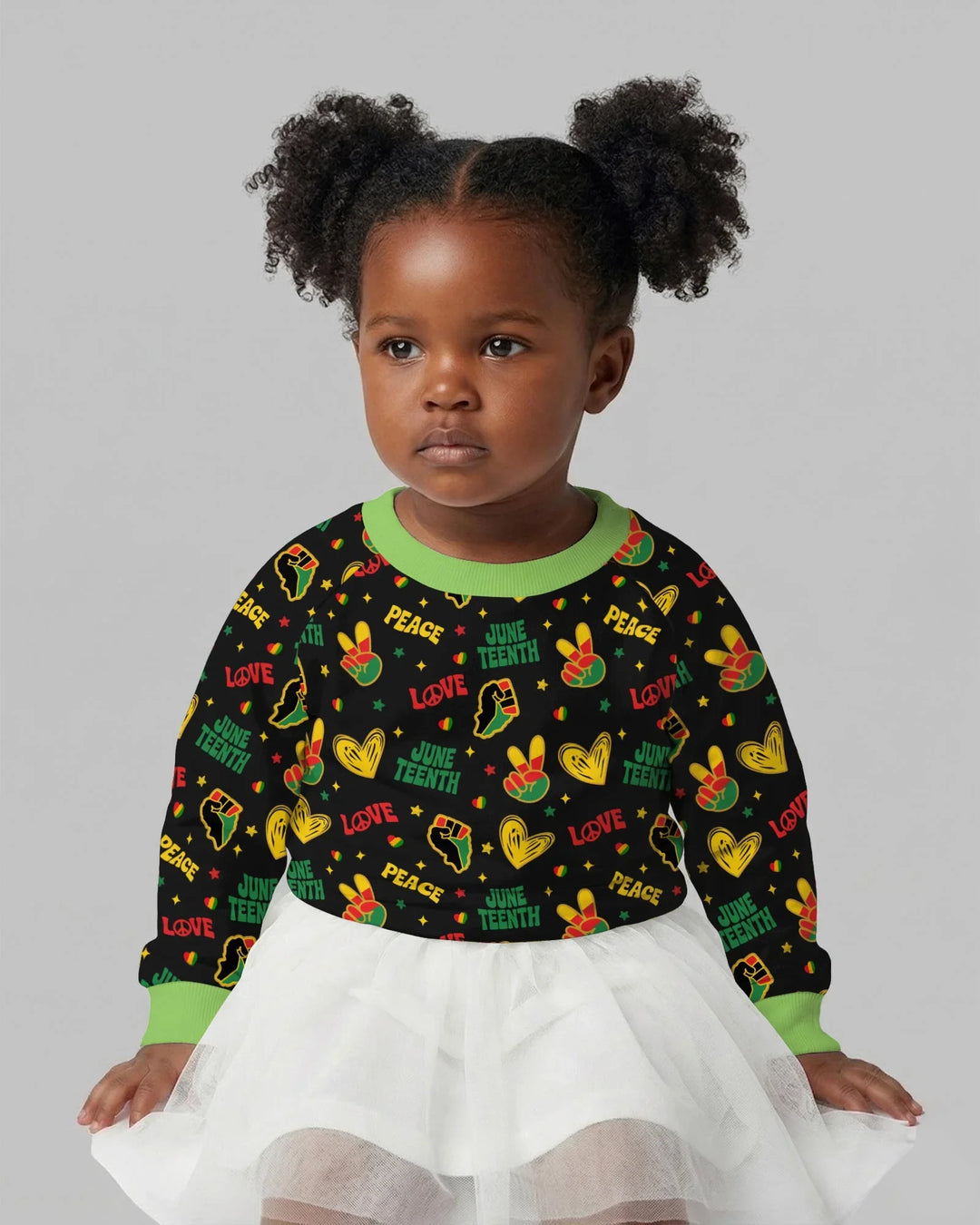 Peace Love Juneteenth Bamboo Crewneck Sweatshirt