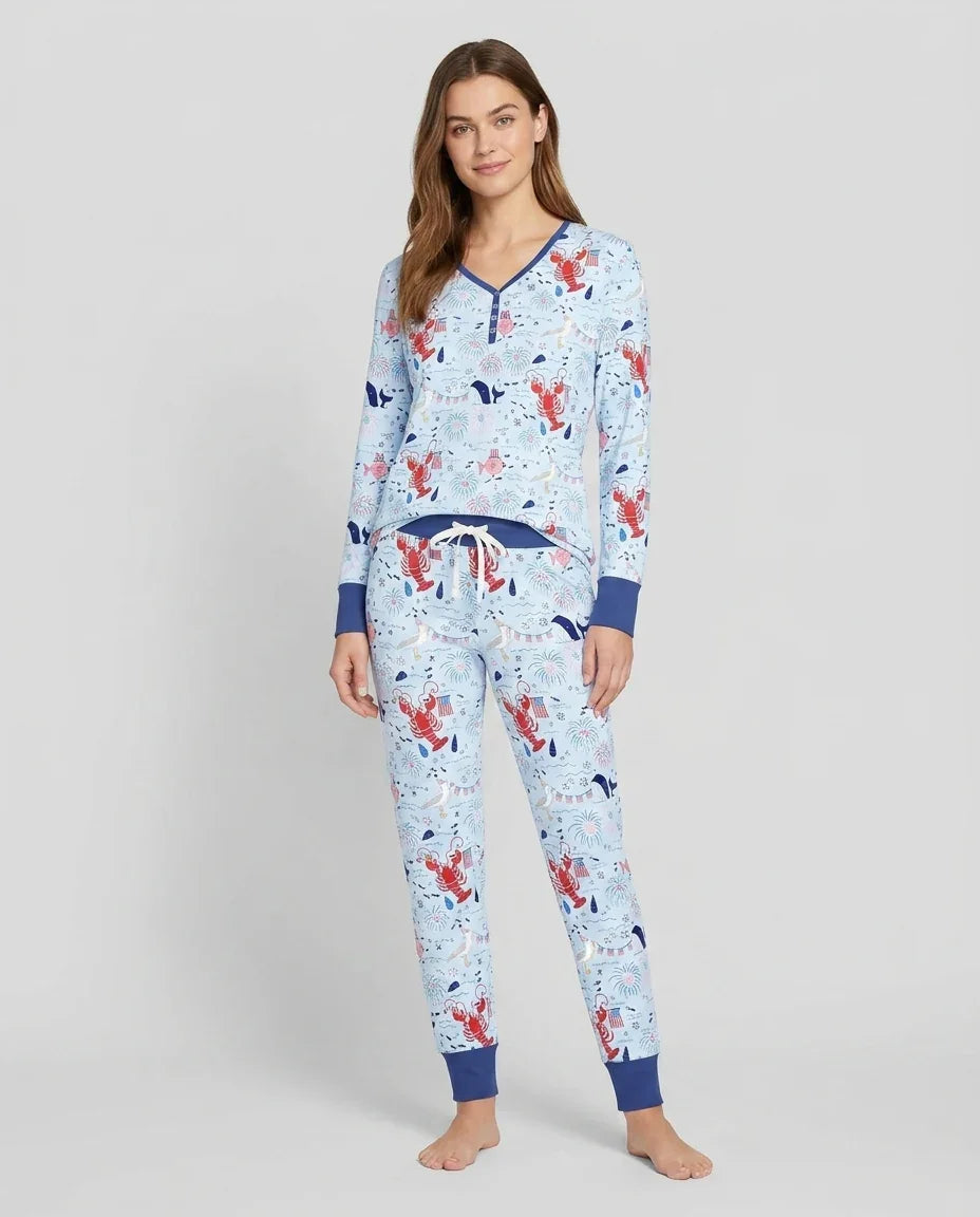 Vorlage Bambus Damen Pyjama Set