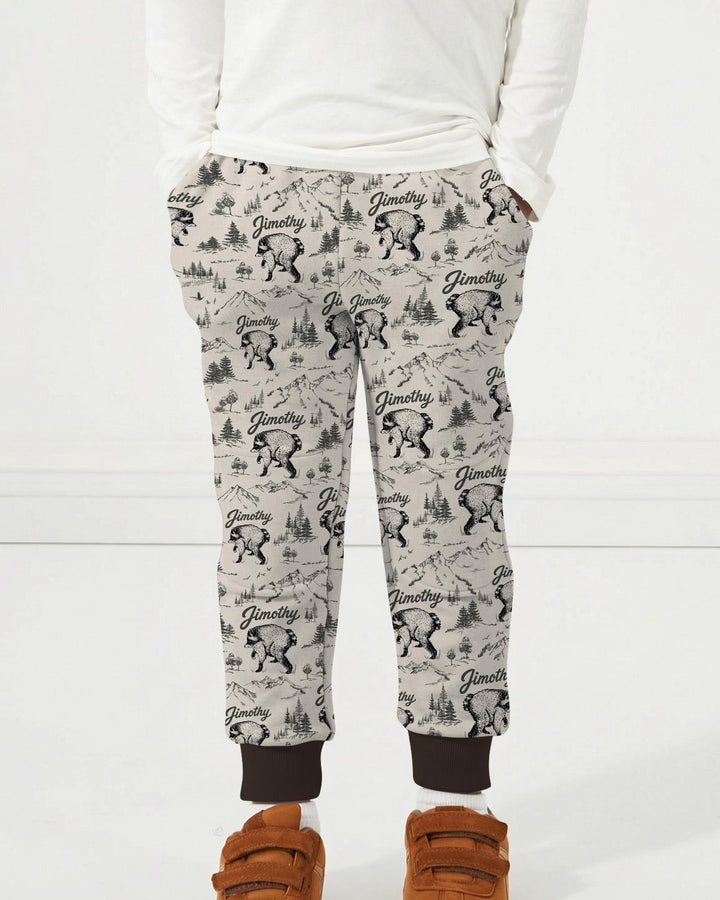 Vintage Jimothy Racoon Family Matching Bamboo Jogger