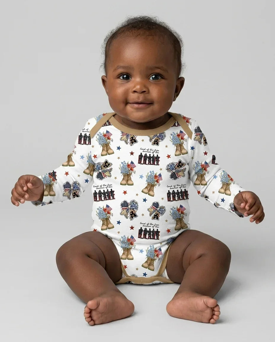Honor the Brave Family Matching Bamboo Bodysuit