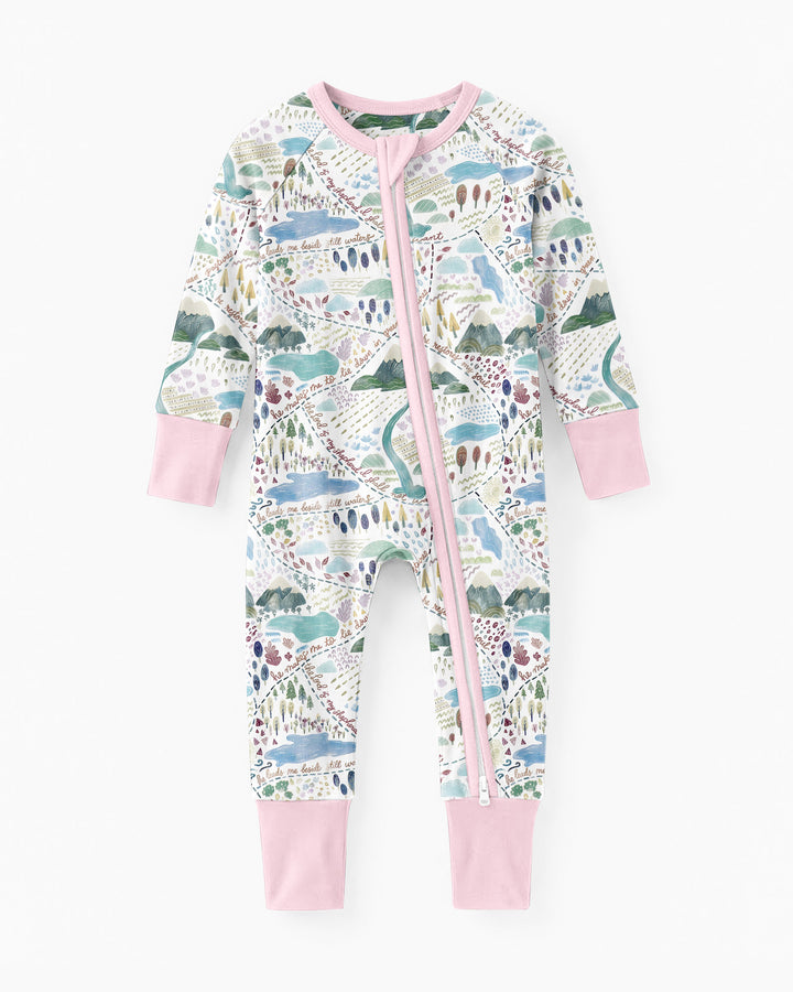 Whimsical Psalms 23 Map Bamboo Convertible Zippy