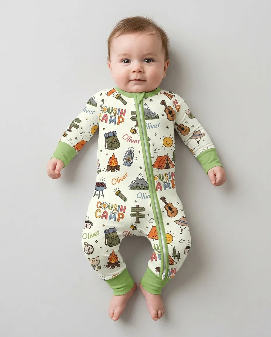 Custom Name Cousin Camp 2026Bamboo Convertible Zippy
