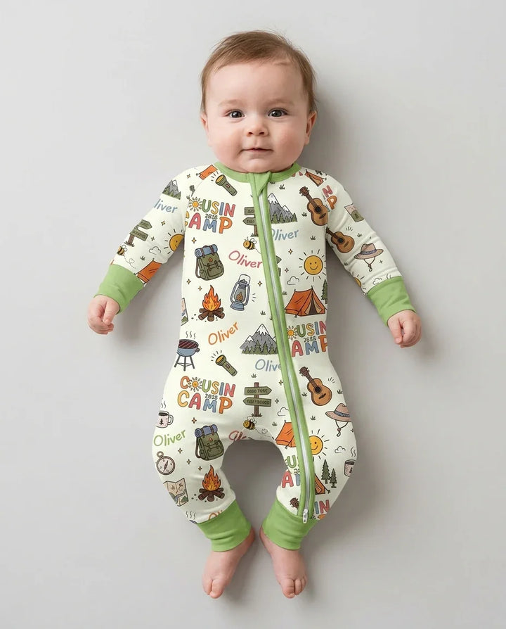 Custom Name Cousin Camp 2026Bamboo Convertible Zippy