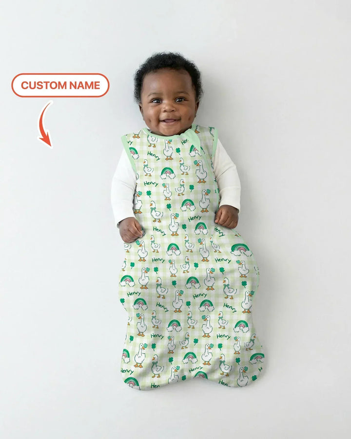 Custom Name Lucky Ducks Sleep Bag