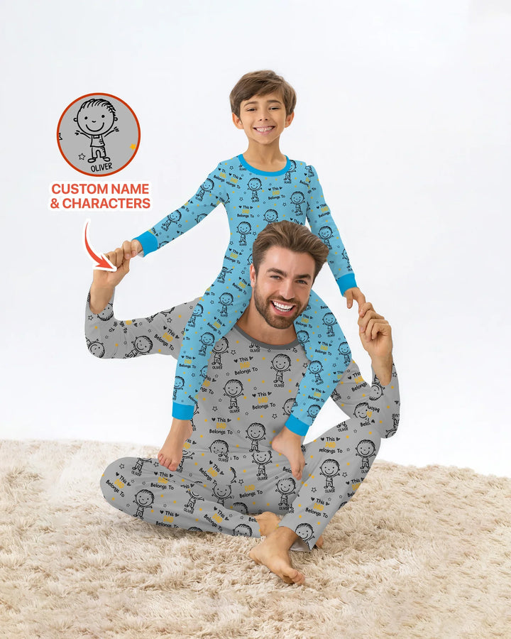 Vorlage Benutzerdefiniertes Herren-Pyjama-Set