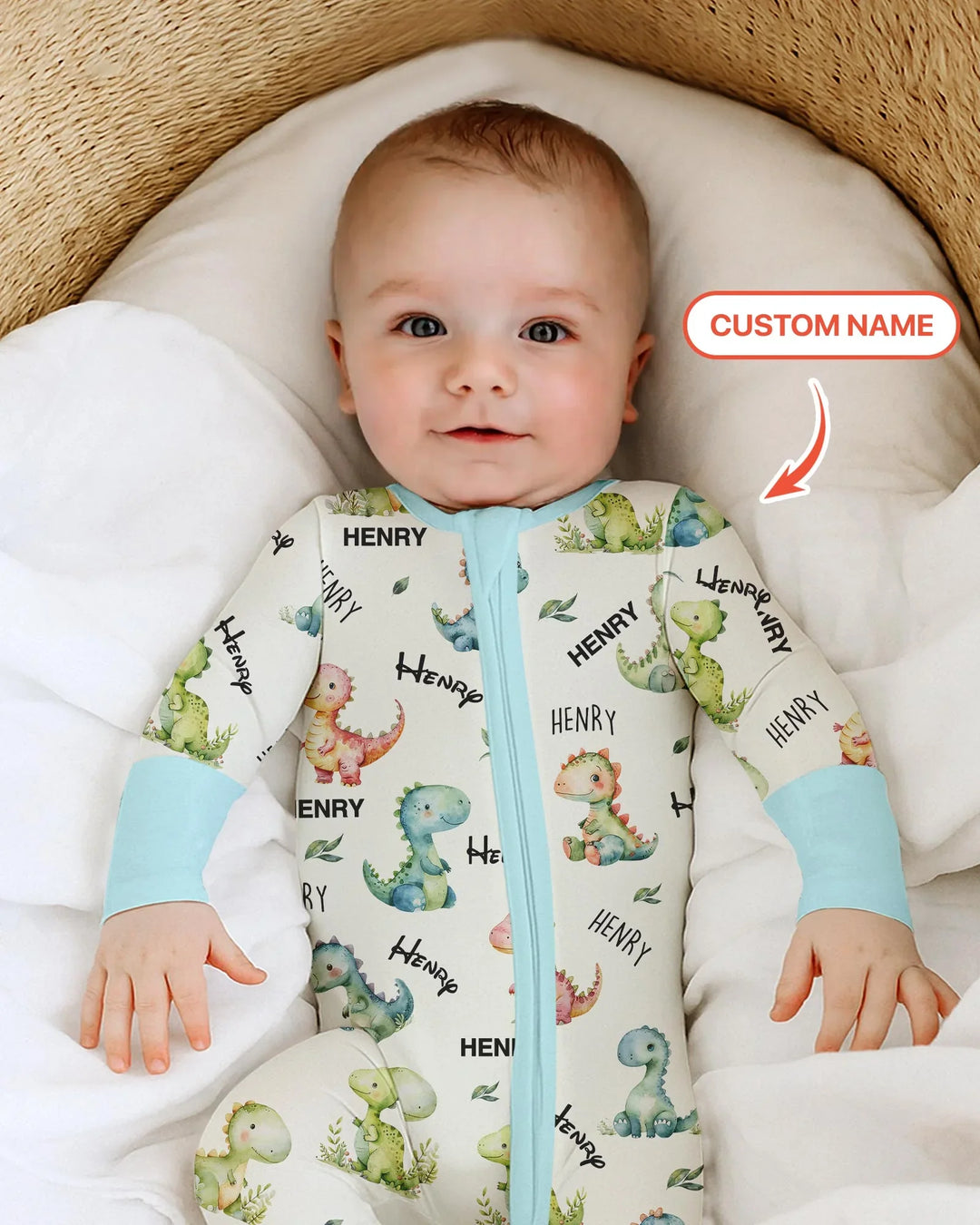 Dinosaur Custom Name Convertible Zippy