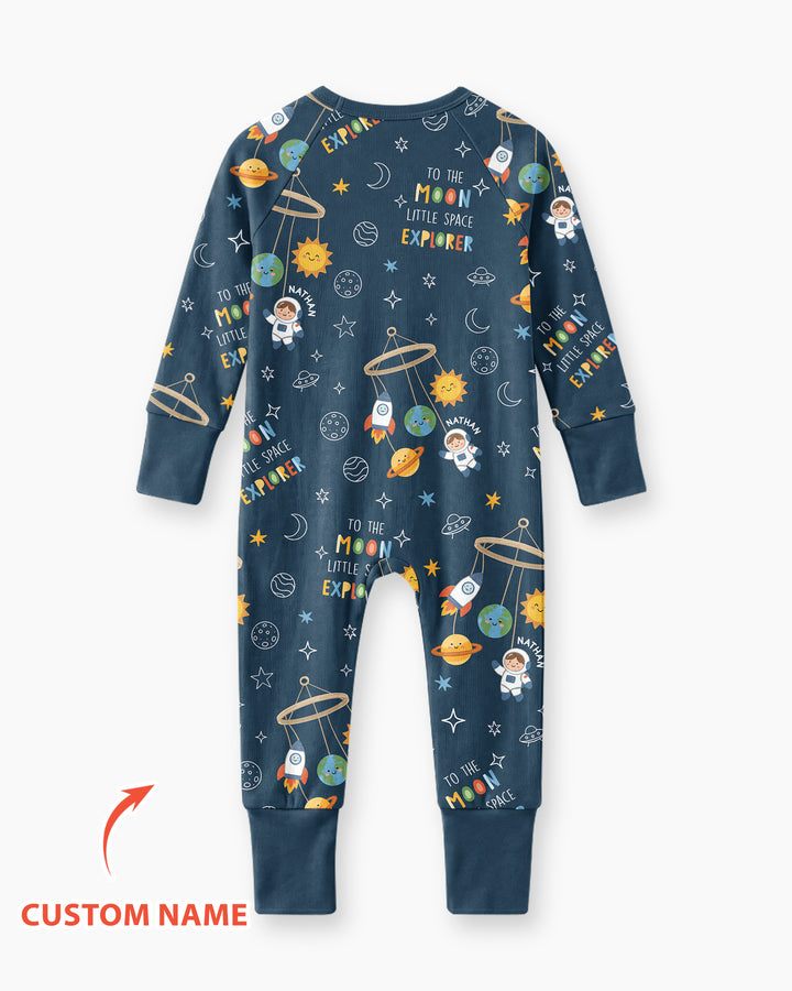 Gerippte Babykleidung mit individuellem Foto - Weich &amp; Skizzenhaft