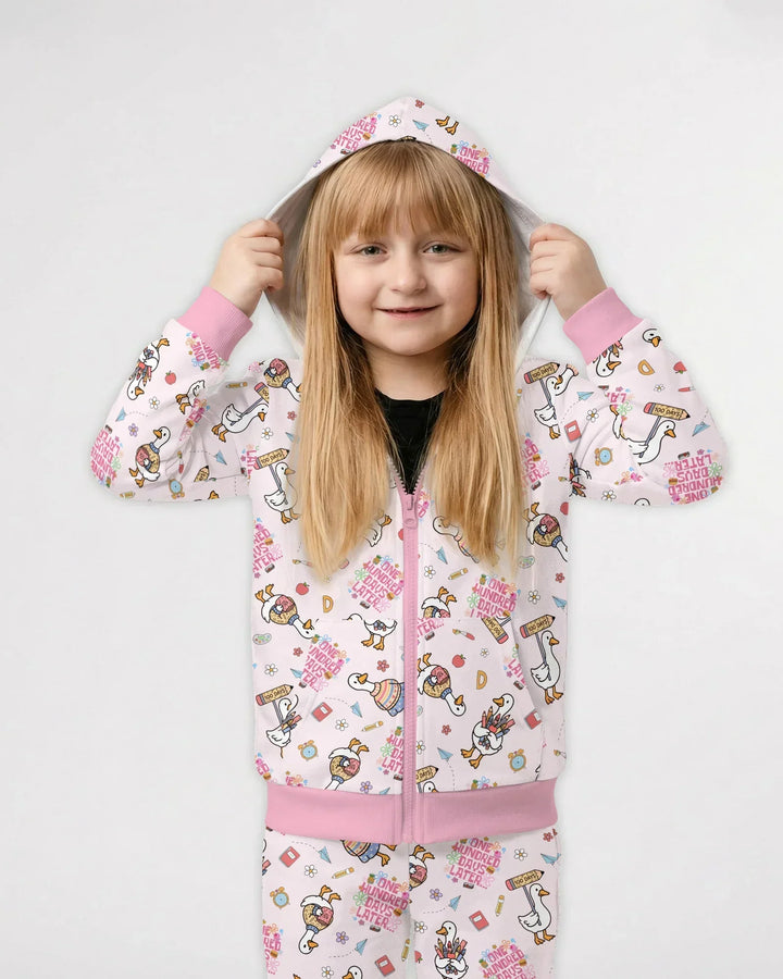 One Hundred Days Later Silly Goose Zip Hoodie