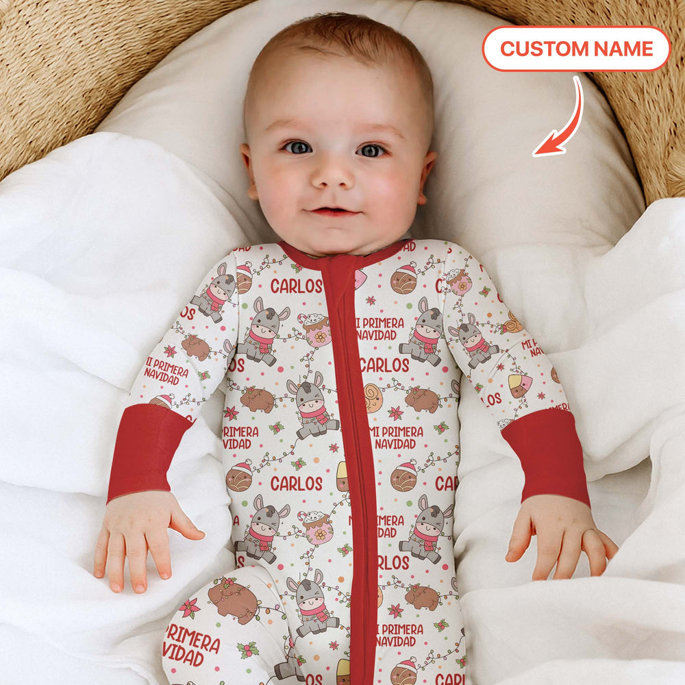 Mi Primera Navidad Custom Name Convertible Zippy , Mi Primera Navidad Custom Name Convertible Zippy - 0-3M