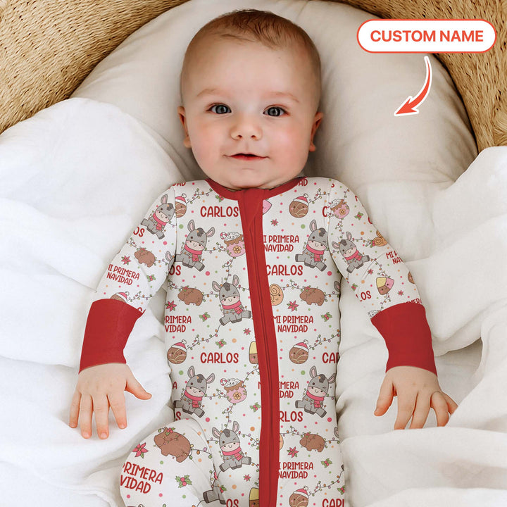 Mi Primera Navidad Custom Name Convertible Zippy , Mi Primera Navidad Custom Name Convertible Zippy - 0-3M