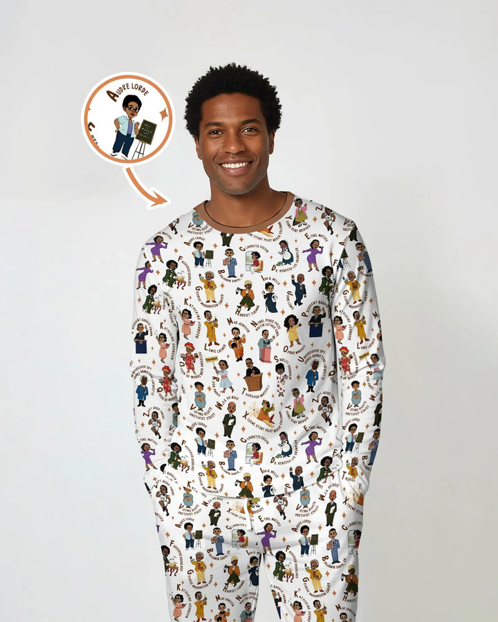 Black Legacy ABCs Family Matching Men's Pajama Set