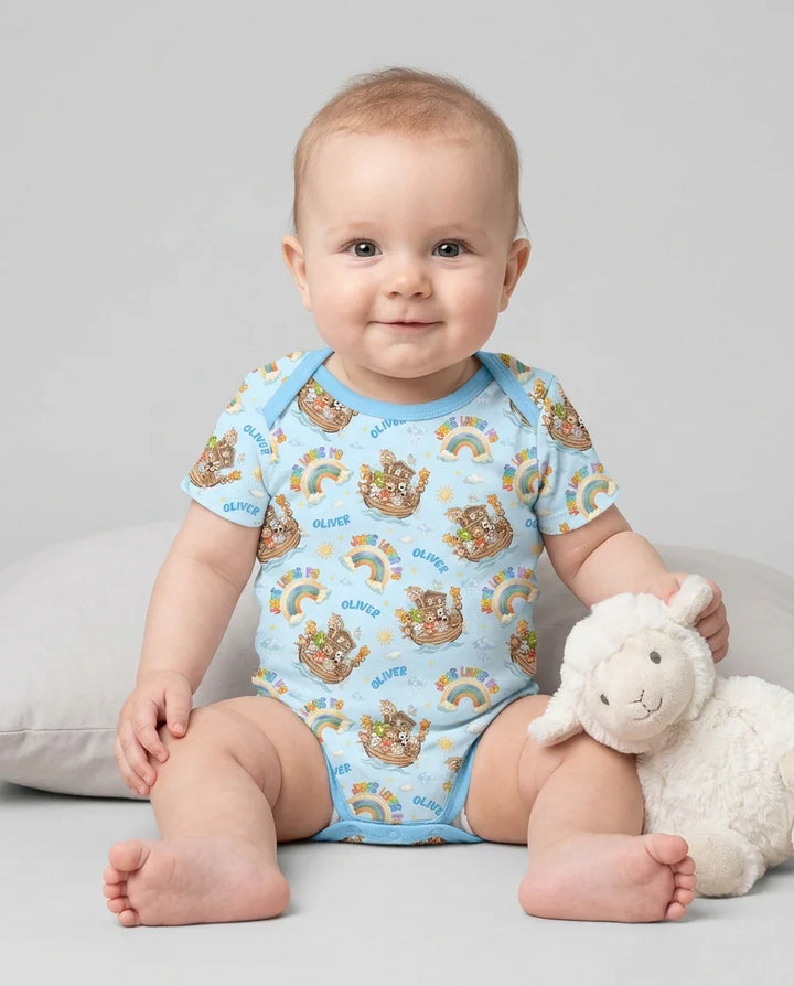 Gerippte Babykleidung mit individuellem Foto - Weich &amp; Skizzenhaft