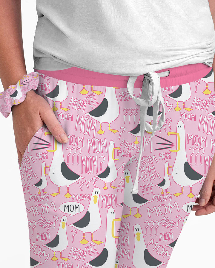 Funny Seagull MOM Women Pajama Set