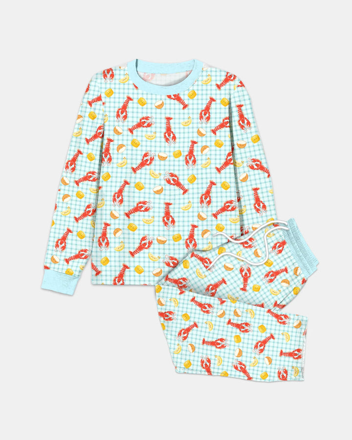 Preppy Crawfish Season Bamboo Men's Pajama Set