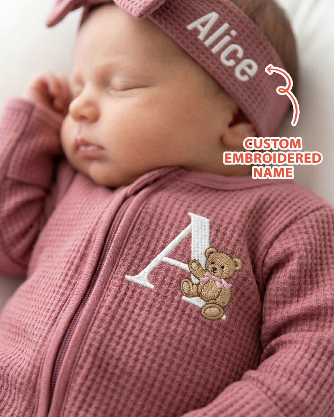 Gerippte Babykleidung mit individuellem Foto - Weich &amp; Skizzenhaft