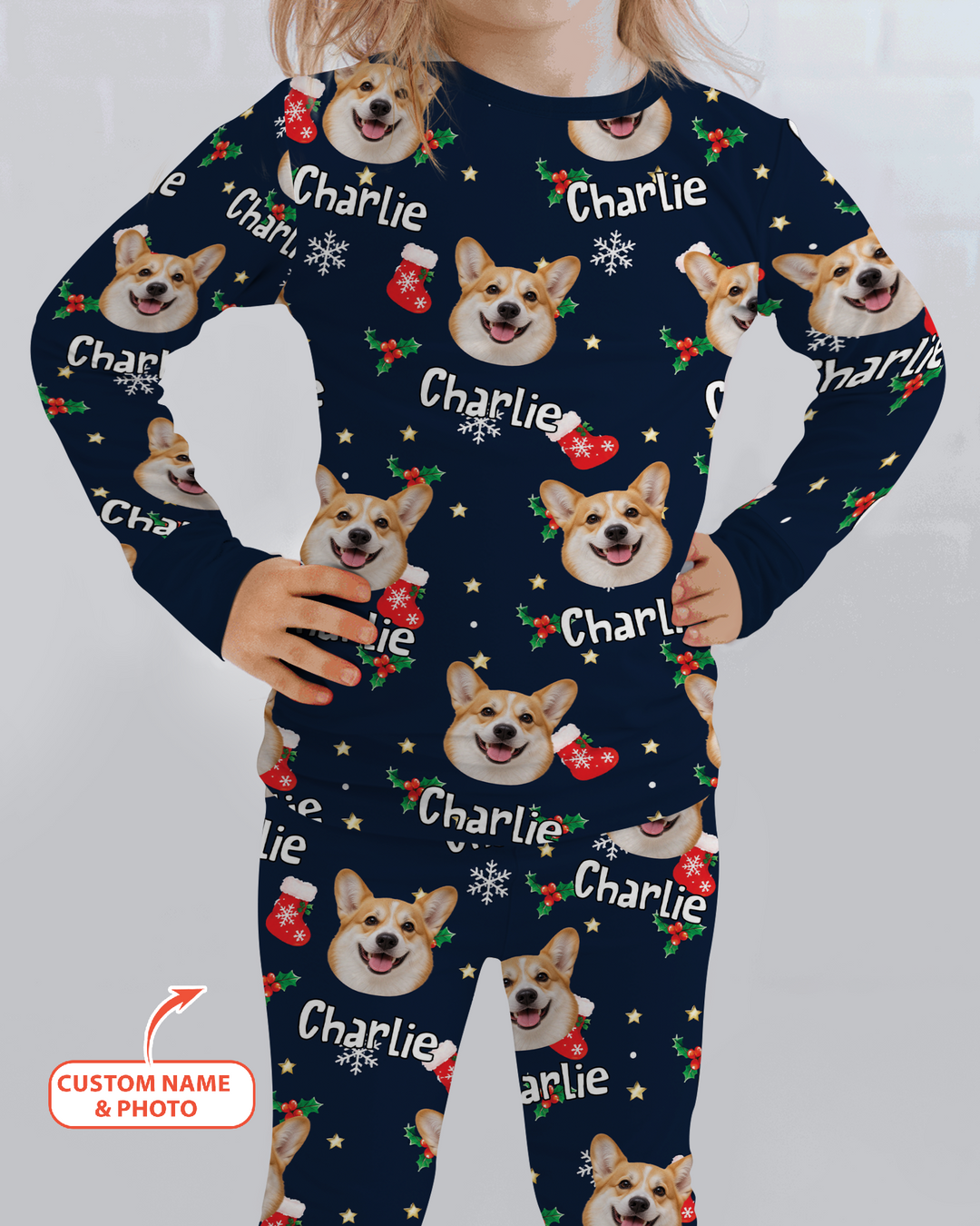 My Furry Christmas Bamboo Two Piece Long Sleeve Pajama Set