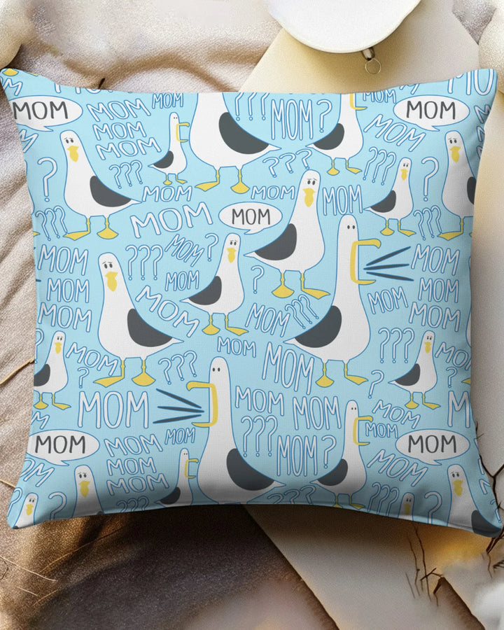 Funny Seagull MOM Bamboo Pillow Case