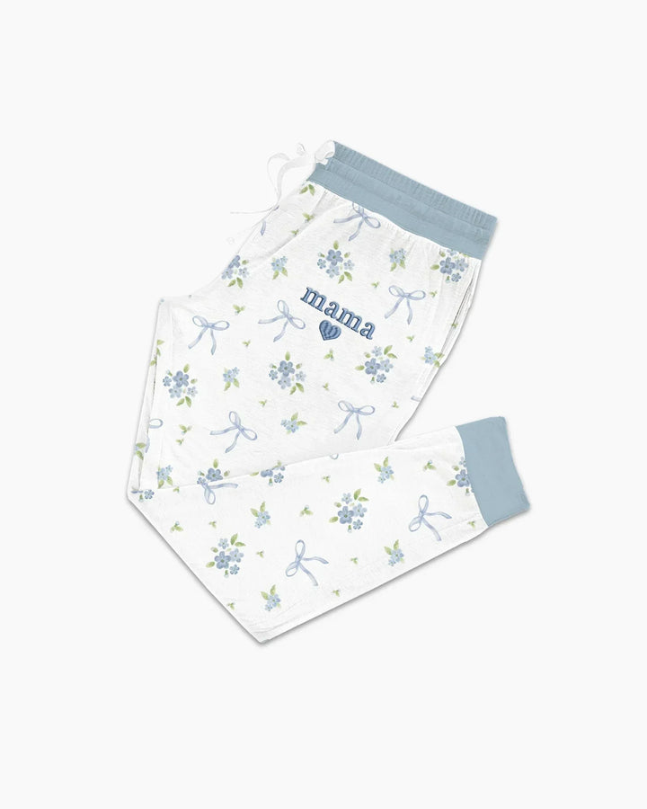 Mommy and Me Matching Embroidered Baby Bamboo Women Pajama Set