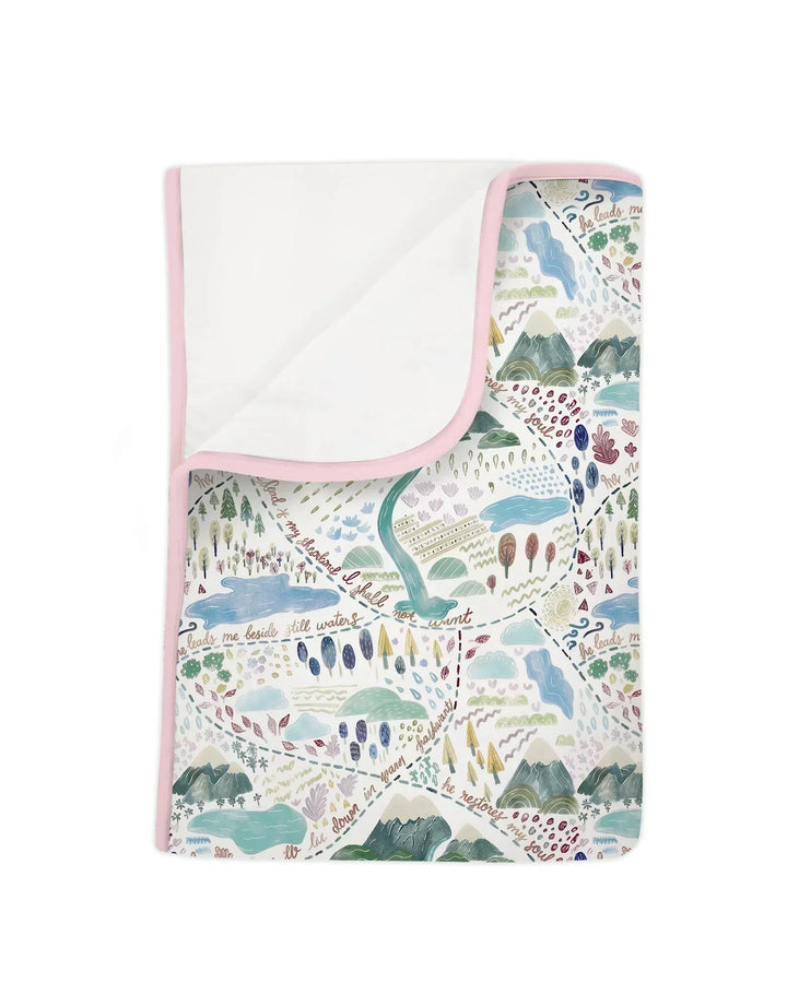 Whimsical Psalms 23 Map Blanket