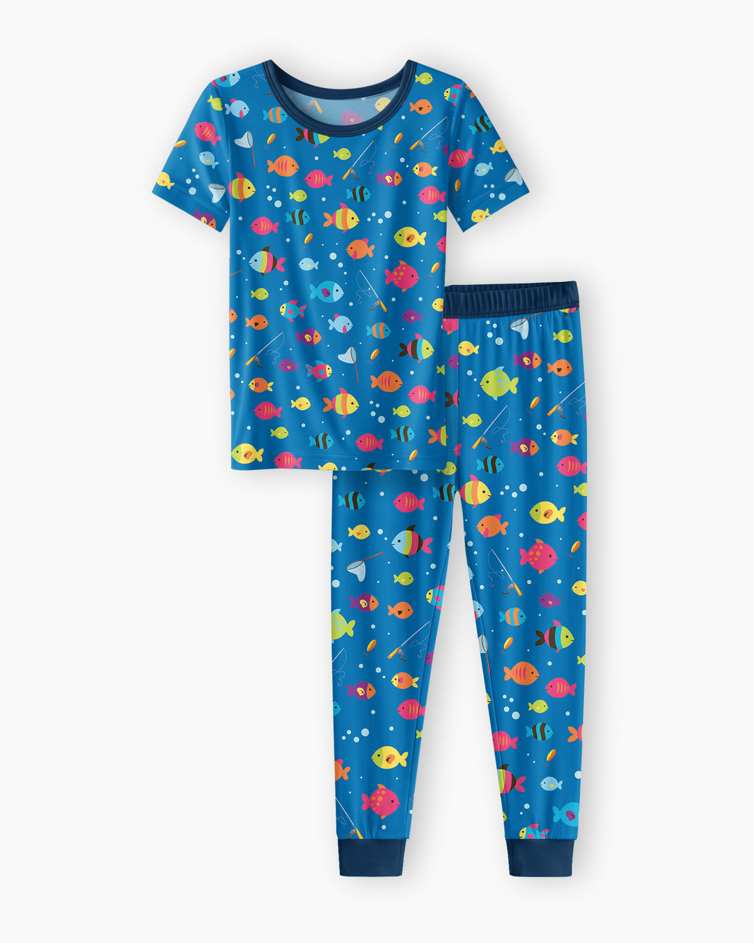Conjunto de pijama de dos piezas de manga corta de bambú