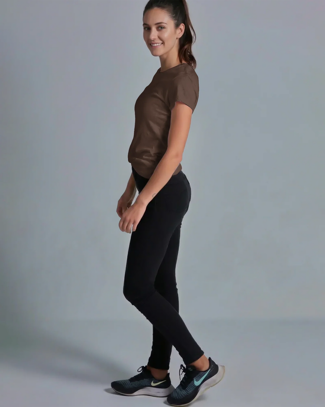 Solid Color Bamboo Women T-Shirt