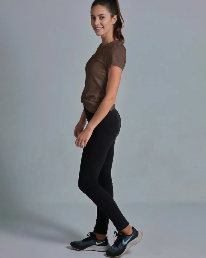 Solid Color Bamboo Women T-Shirt