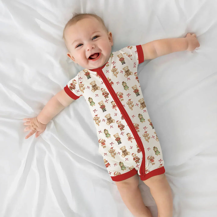 Christmas Teddy Bears Shorty Zippy